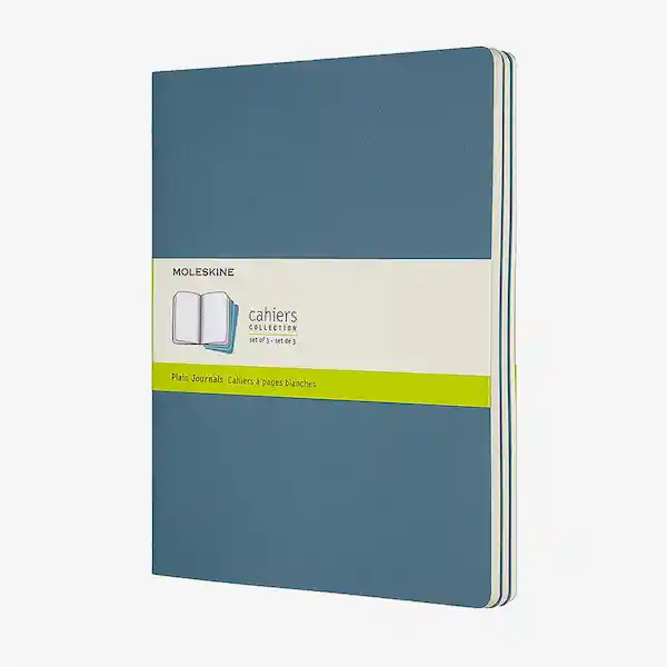 Inkanta Libreta Cahier Hoja Blanca Azul Claro XL