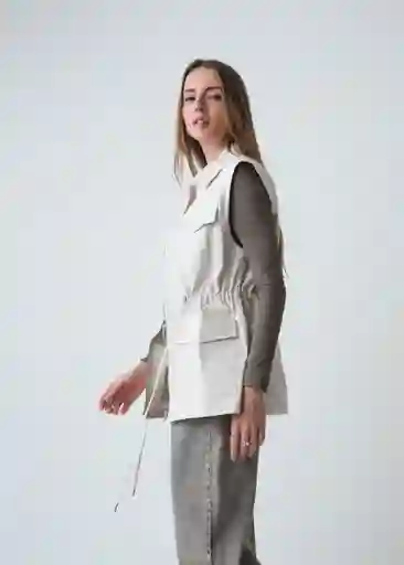 Chaqueta Mujer Crudo Ballueca Claro Talla M Naf Naf