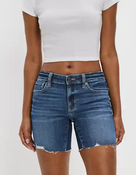 Short Mujer Azul Talla 6 400381266949 American Eagle