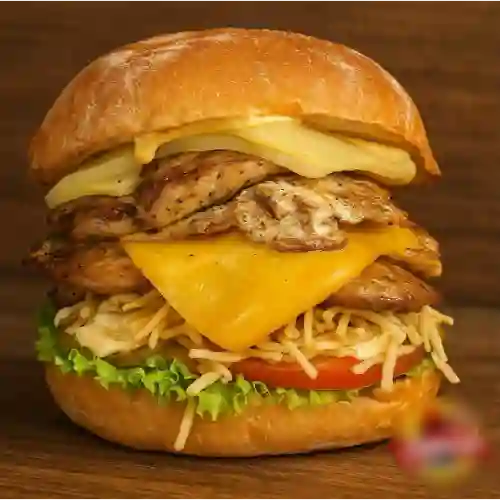 Hamburguesa Doble Pollo + Papa Francesa