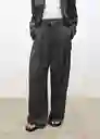 Pantalón Olite Khaki Talla 36 Mujer Mango
