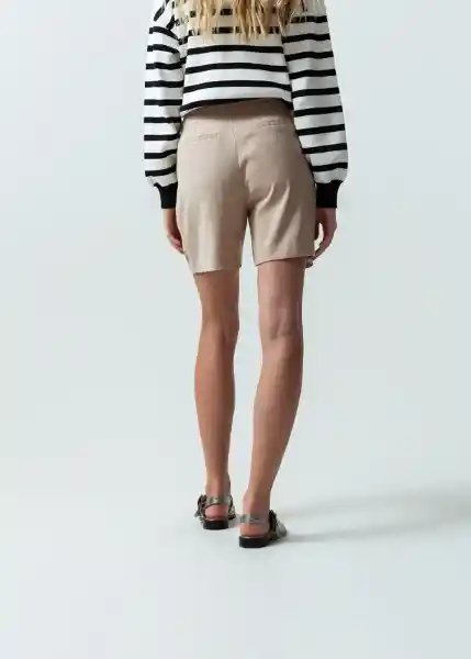 Short Mujer Beige Humus Medio 12 551G372 Naf Naf
