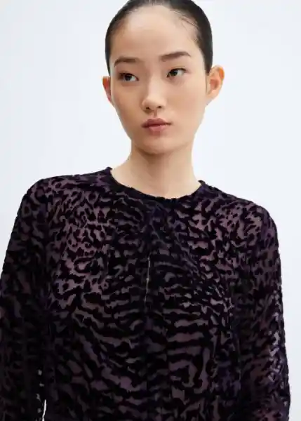 Vestido Debora Negro Talla M Mujer Mango