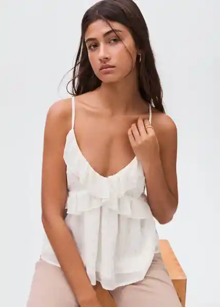 Top Newgold Offwhite Talla 23 Teen Niñas Mango