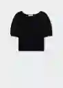 Top Nori Negro Talla S Mujer Mango