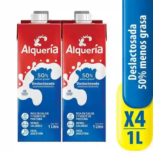 4x Leche Alqueria Deslactosada