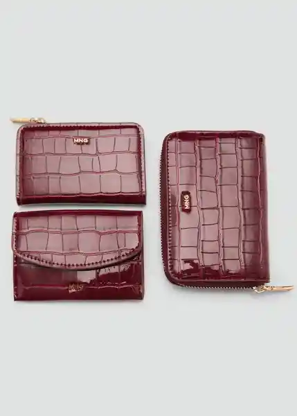 Monedero M Butter Burdeos Talla 99 Mujer Mango