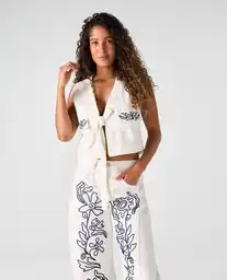 Chaleco Mujer Amarillo Talla S 692G001_AMA120704 Americanino