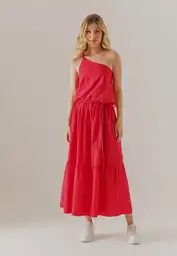 Vestido Largo Fucsia Talla L