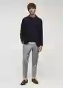 Pantalón Milano Gris Claro Vigoré Talla 42 Hombre Mango