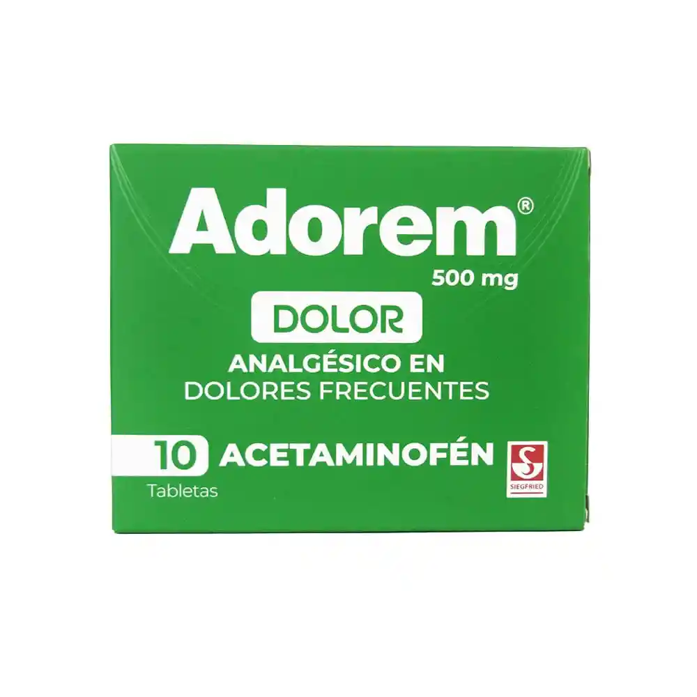 Adorem Acetaminofén Analgésico (500 mg)