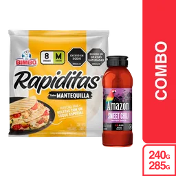 Combo Rapidita Mantequilla 8p + Amazon Sweet Chili