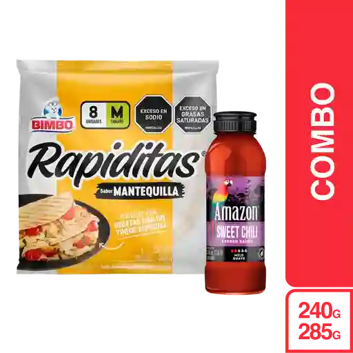 Combo Rapidita Mantequilla 8p + Amazon Sweet Chili