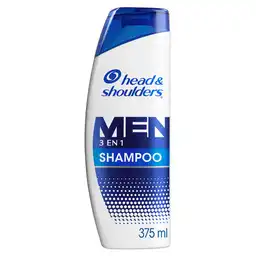 Shampoo Head Shoulders 3 en 1 Men Champu Head and Shoulders 375 ml