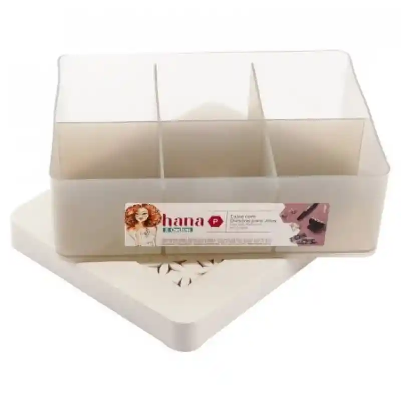 Ordene Caja Con Tapa y Divisiones Cristal