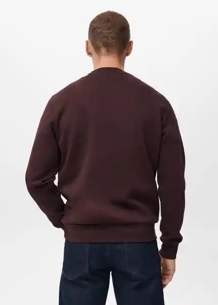 Buzo Sudadera Nola Vino Talla M Hombre Mango