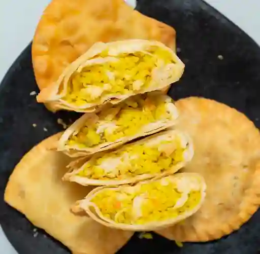 Pastel de arroz con pollo