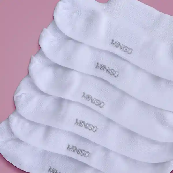 Calcetines Para Hombre Transpirable Blanco Miniso