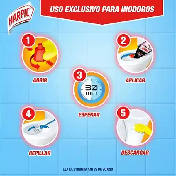 Harpic Limpiador Líquido Lavanda Power Ultra