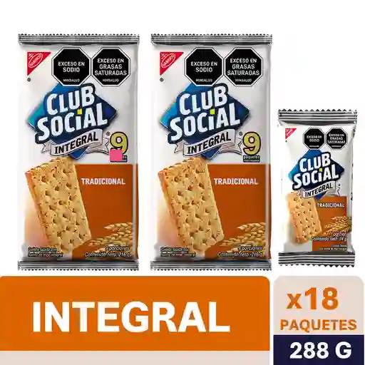 Galleta Club Social Oferta Galleta Integral (432 Gr)