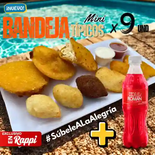 Bandeja Mini Fritos Típicos + 1 Bebida