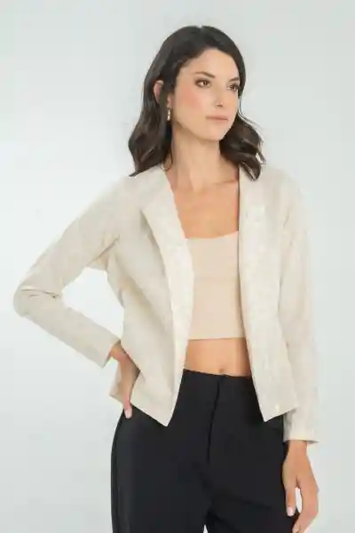 Chaqueta Golden Color Beige Claro Talla M Ragged