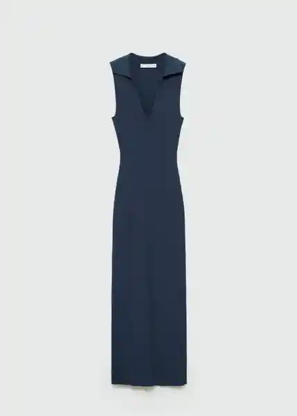 Vestido Moiso Navy Talla L Mujer Mango