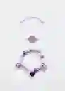 Pulsera Maripo Lila Talla 99 Niñas Mango