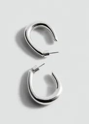 Pendientes Javila Plata Talla 99 Mujer Mango