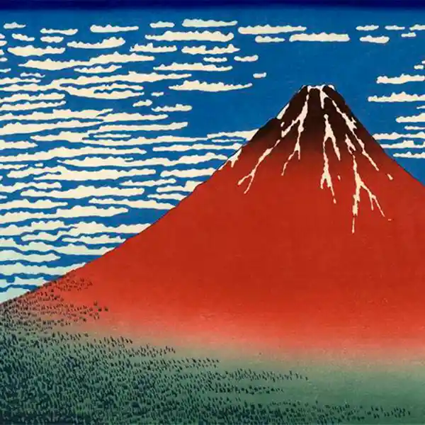 Loqi Bolsa Katsushika Hokusai Red