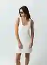Vestido Mujer Crudo Marfil Talla S Naf Naf