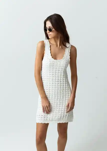 Vestido Mujer Crudo Marfil Talla S Naf Naf