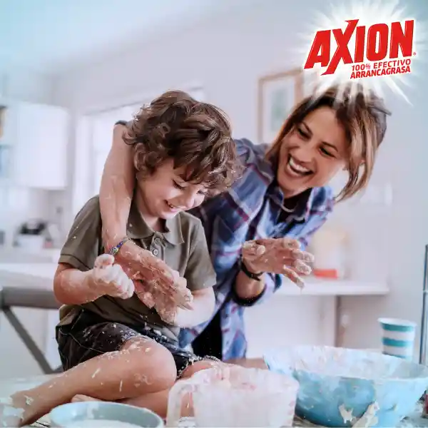 Axion Detergente Lavavajillas en Crema Poderoso en Plástico