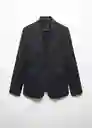 Blazer Americana Boreli Negro Talla 50 Mujer Mango