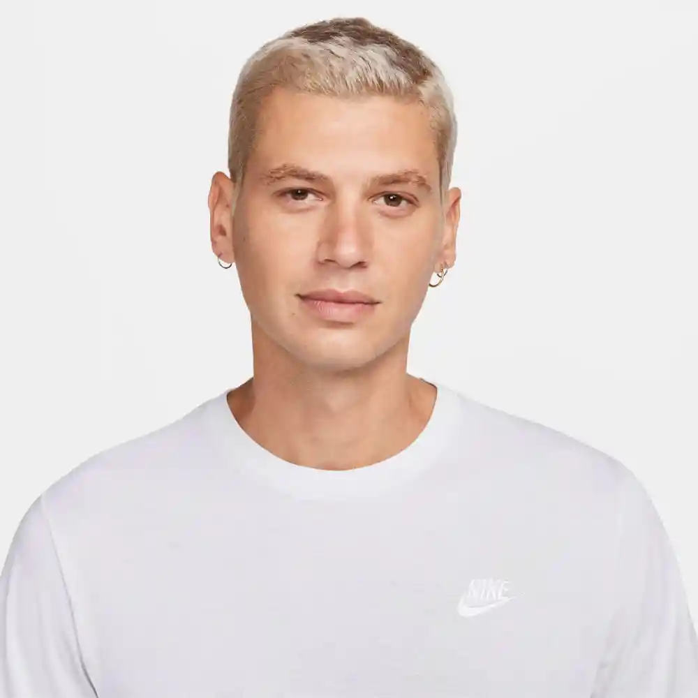 Nike Camiseta Nsclub Tee Hombre Blanco M