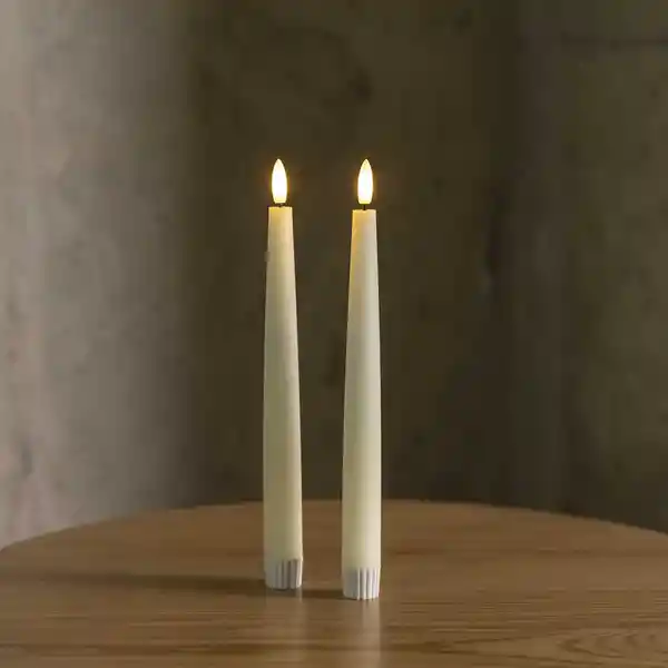 Set Vela Led Largas 22 cm Ambiente Gourmet