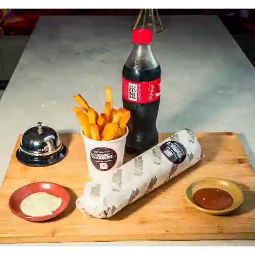 Super Kebab + Papitas y Gaseosa 400ml
