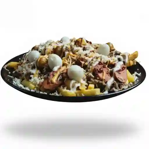 Salchipapa criolla bliss