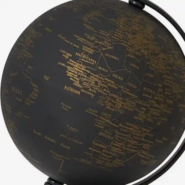 Troika Globo Terráqueo Gagarin Oro / Negro