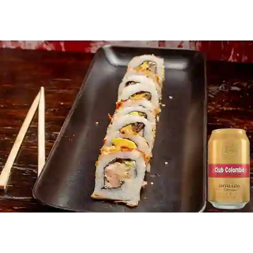 Combo Eby Kani Frió Roll + Club col. Dorada Lta 330ml