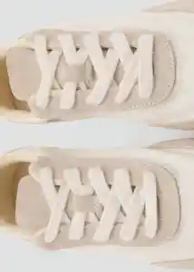 Tenis Deportiva Flat Blanco Talla 38 Mujer Mango
