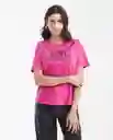 Camiseta Graphic Tee Embellishment Rosado Talla M Chevignon