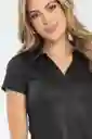 Camiseta Polo Luxe Color Negro Talla M Ragged