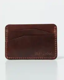 Tarjetero H Leather Goods Café Castaño Oscuro Chevignon