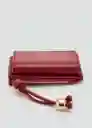 Monedero P Meti Burdeos Talla 99 Mujer Mango