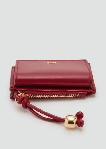 Monedero P Meti Burdeos Talla 99 Mujer Mango