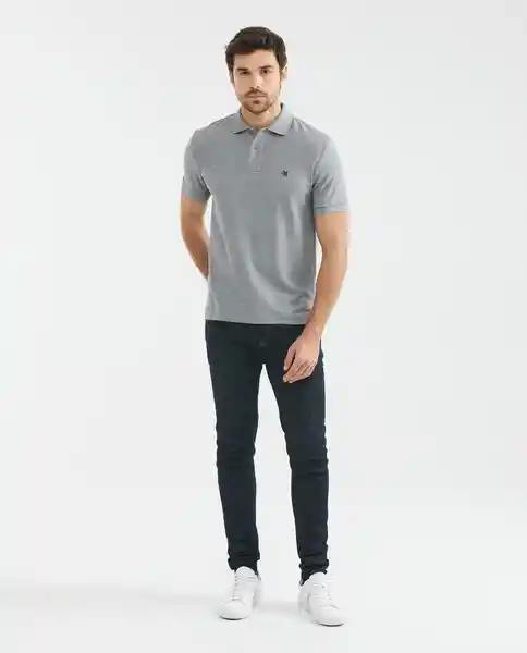 Camiseta Clasic Masculino Gris Plateado Medio M Chevignon