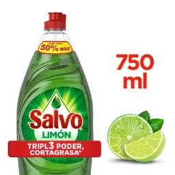Salvo Lavalozas Líquido Limón 750 mL