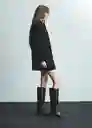Abrigo Africa Negro Talla S Mujer Mango