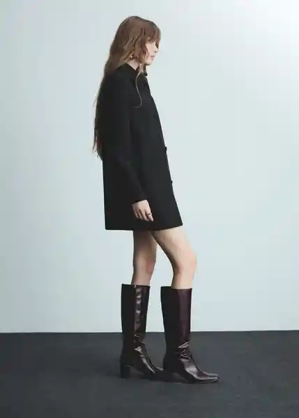 Abrigo Africa Negro Talla S Mujer Mango